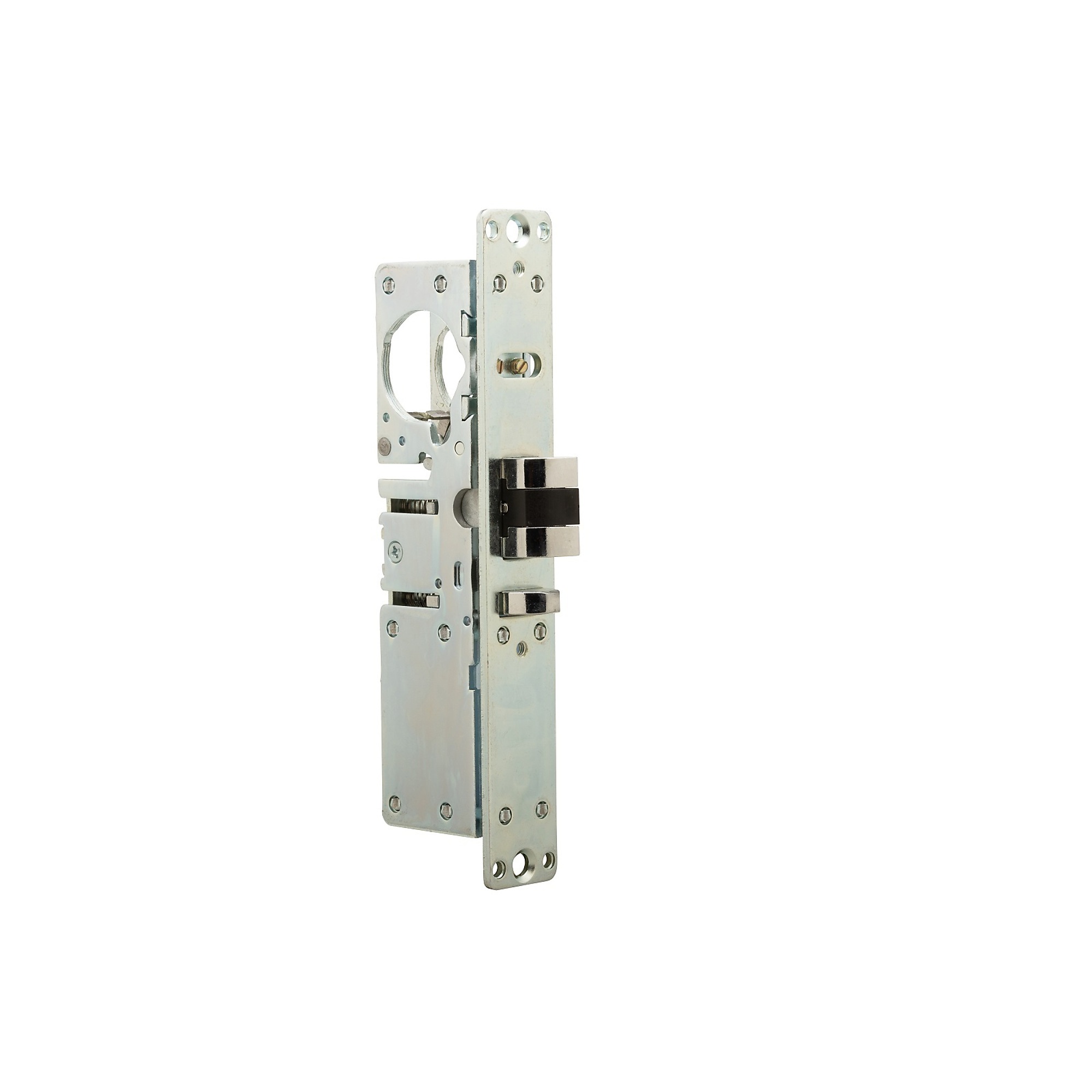 Global Door Controls Mortise Lock with Deadbolt Function — 1-1/8in., Aluminum, Left-Handed, Model# TH1103-1-1/8-ALM